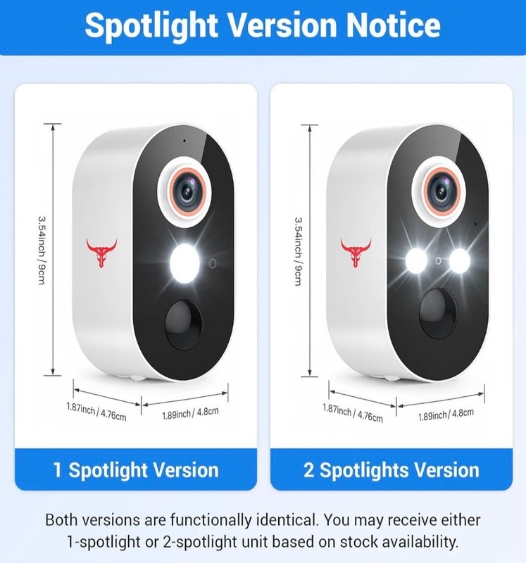 1080P Wireless Security Camera Outdoor, Battery Powered, AI Human Detection, Col gallery
