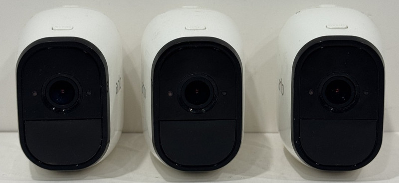 Lot Of 3 - Arlo Pro 720p VMC4030 HD Wireless Security Add ON Camera w/ Batteries gallery