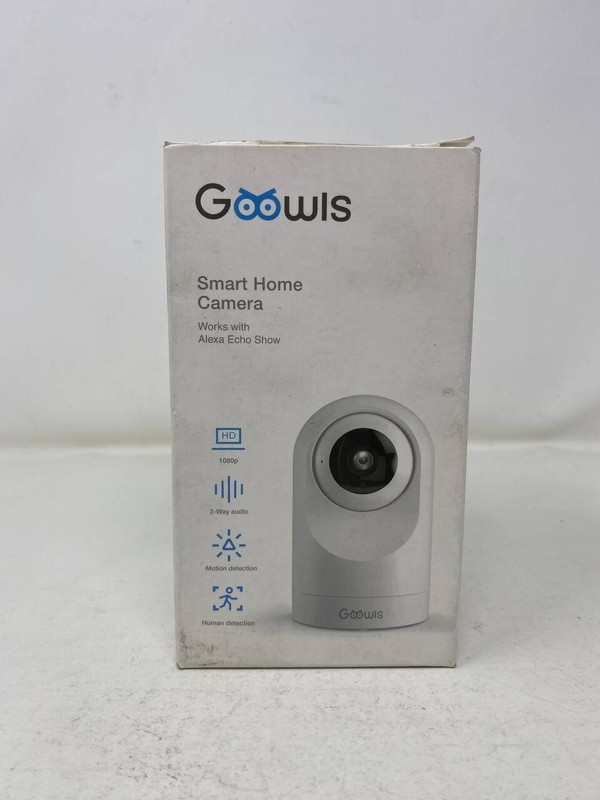 Goowis 1080P Smart WiFi Camera works w/ Alexa Echo Show 2way Audio Motion NOB