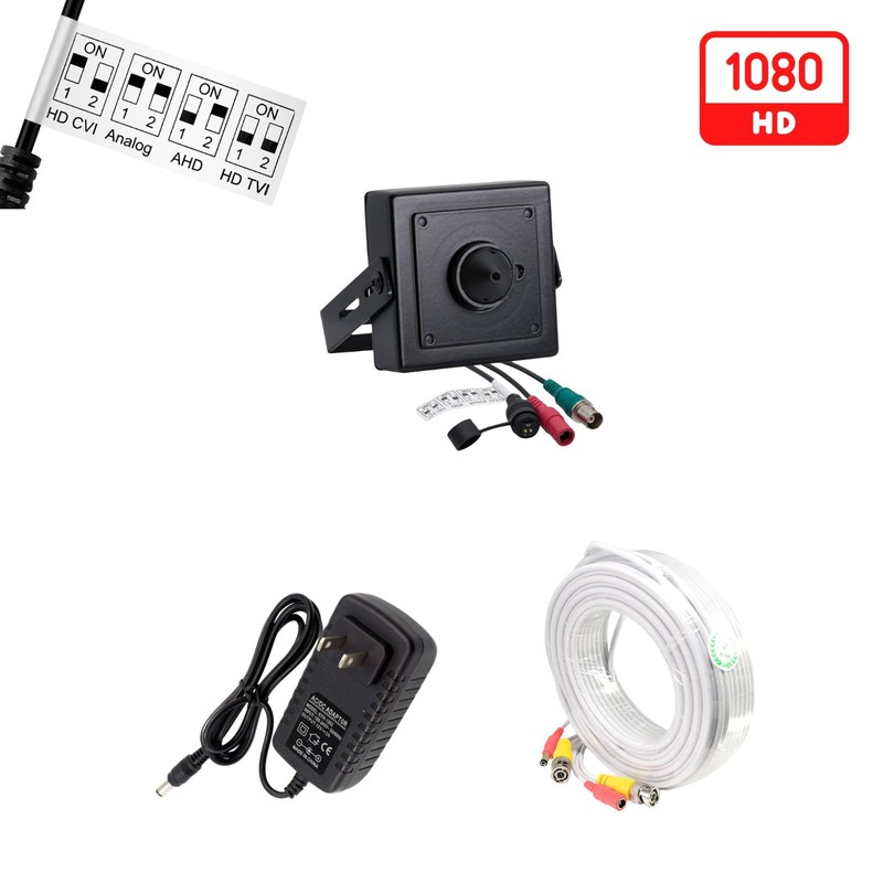 1080p HD Mini Metal Indoor CCTV Security Surveillance Camera with Pinhole Lens