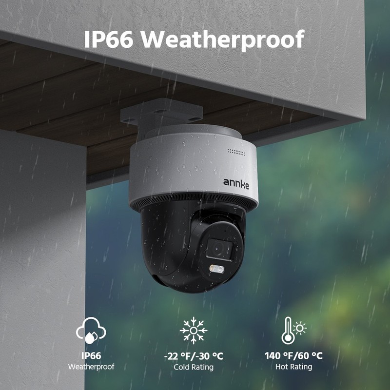 ANNKE 3K PoE Security IP Camera 5MP PT Auto Tracking Color Night Two Way Audio gallery