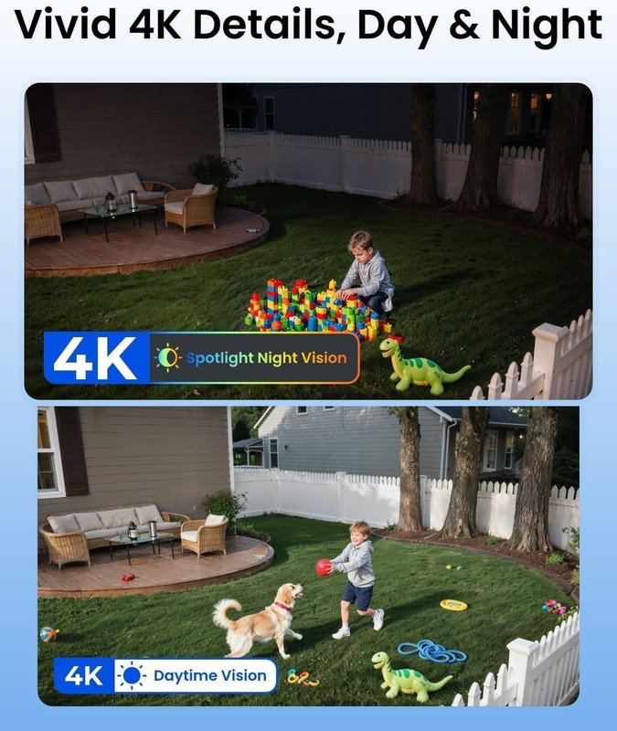 REOLINK 4K Solar Security Cameras Wireless Outdoor System, Color Night Vision... gallery
