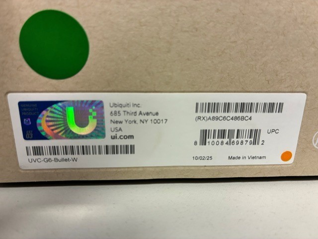 Ubiquiti UVC-G6-BULLET-W Camera gallery