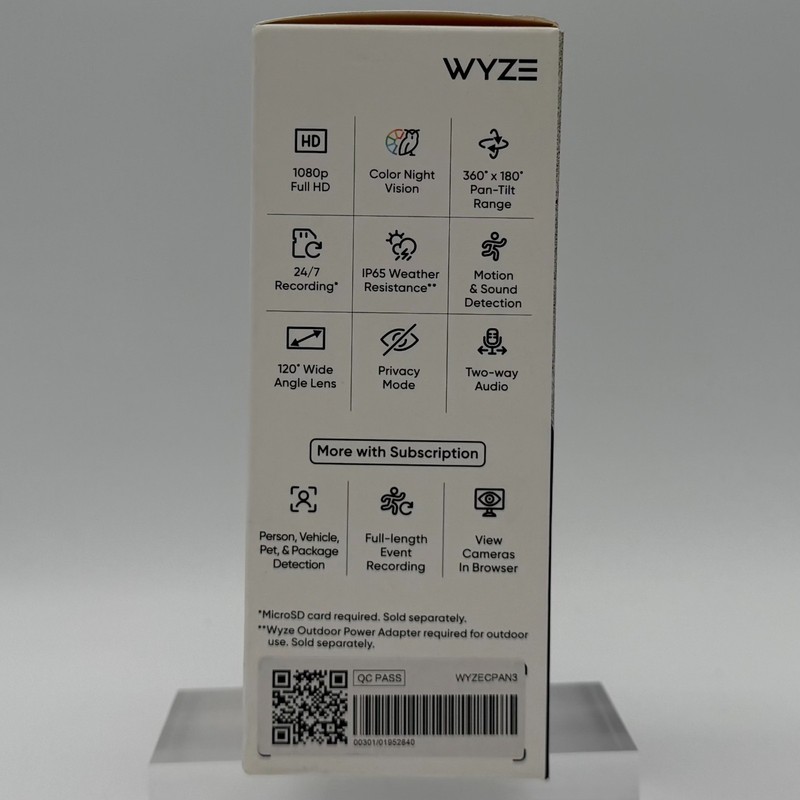 Wyze Cam Pan V3 1080p Indoor/Outdoor Wi-Fi Pan Tilt Zoom Smart Home Camera. gallery