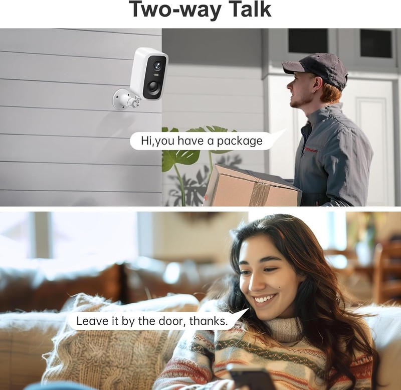 2K 4G LTE Cellular Security Camera Outdoor Wireless Battery No WiFi Needed gallery