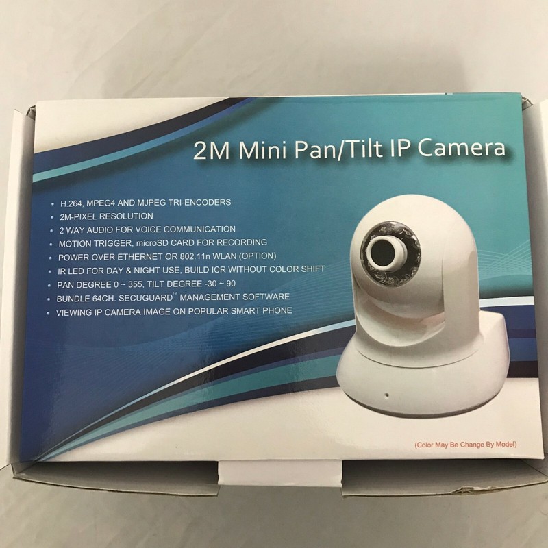 2M Mini Pan/Tilt IP Camera, motion triggered recording on SD Card, Baby Monitor