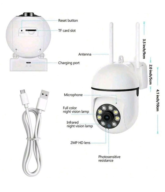 1080P WiFi Security Camera Indoor Smart Home Surveillance PTZ Night Vision. gallery