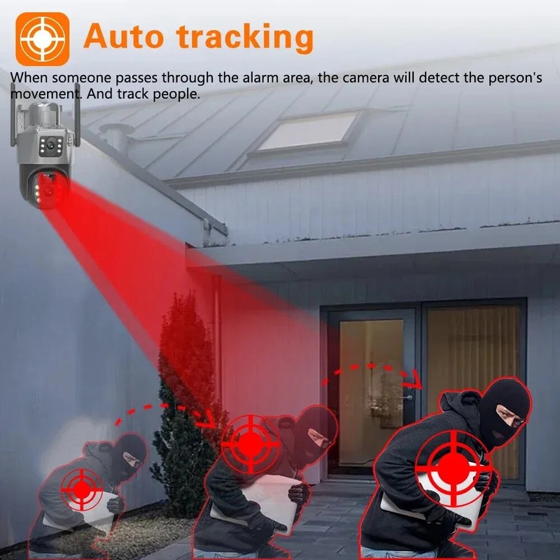 Wifi Surveillance Solar Camera 8MP HD Night Vision IP CCTV Outdoor 4G Cameras gallery