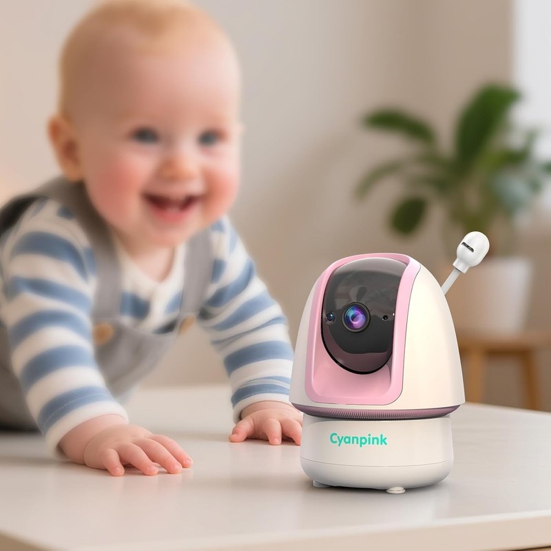 Camera, 2000ft Range, 1080p PTZ, Night Vision, Audio No WIFI-Ad on Baby Camera