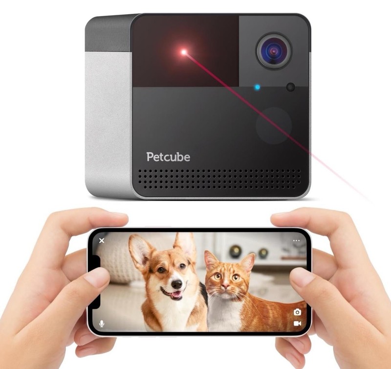 Petcube Play 2 Wi-Fi Pet Camera with Laser Toy for Cats  Dogs, 1080P HD Video...