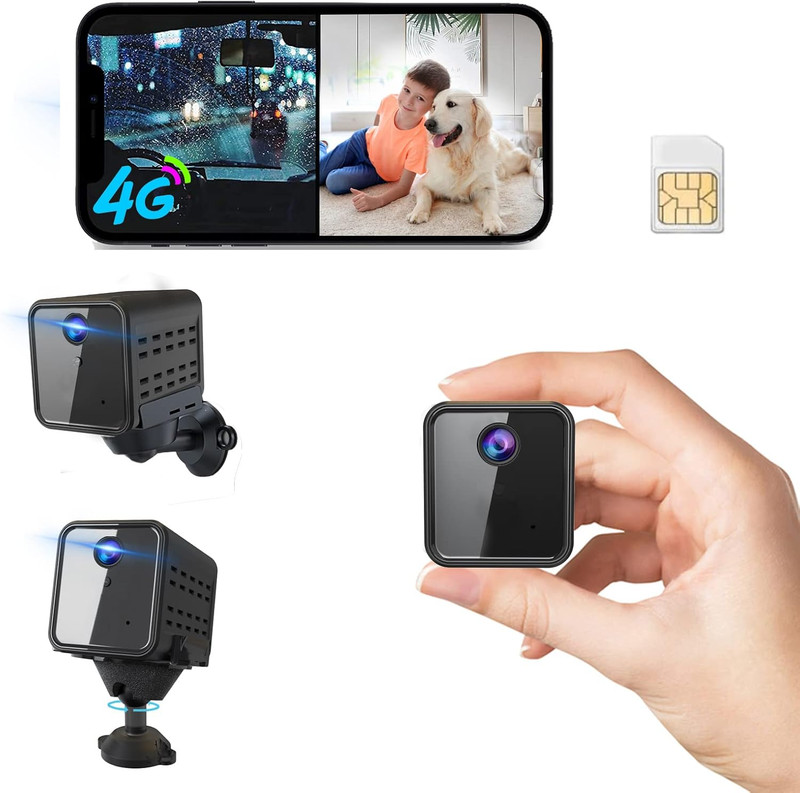 4K Cellular Security Camera with SIM Card, Radar Sensor, 20-Day Battery Life