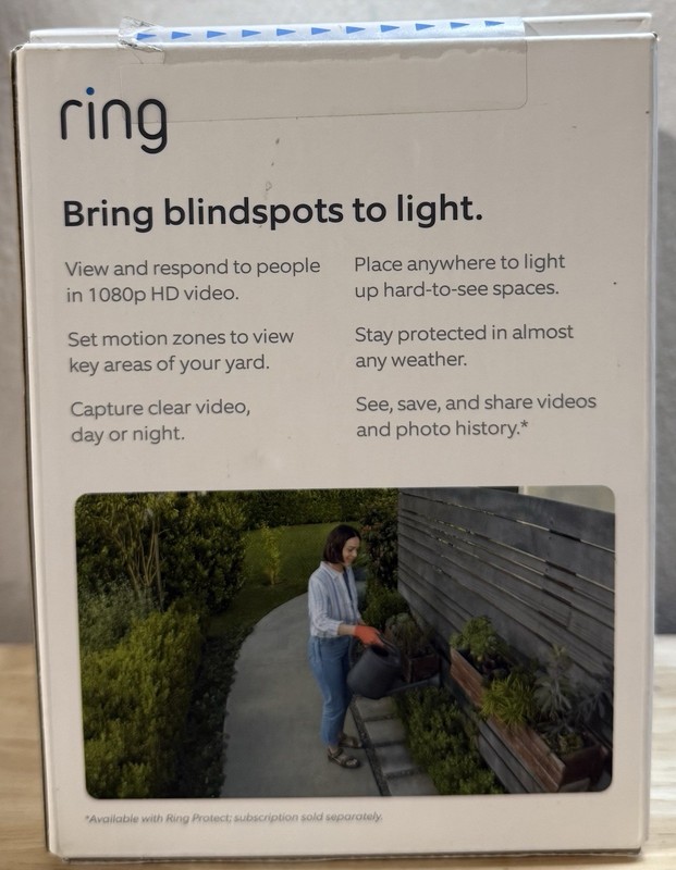 Ring Spotlight Cam Outdoor Battery Powered Security Camera - Black gallery