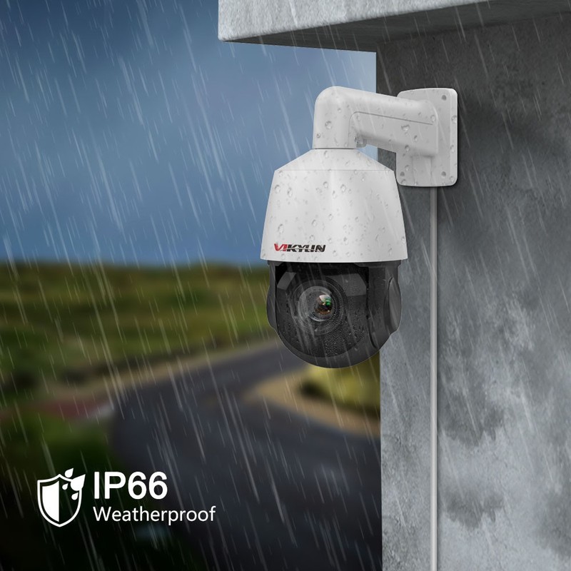 VIKYLIN 4K 8MP 18X Zoom IR 360 PTZ IP Camera POE With Audio Human Auto Tracking gallery