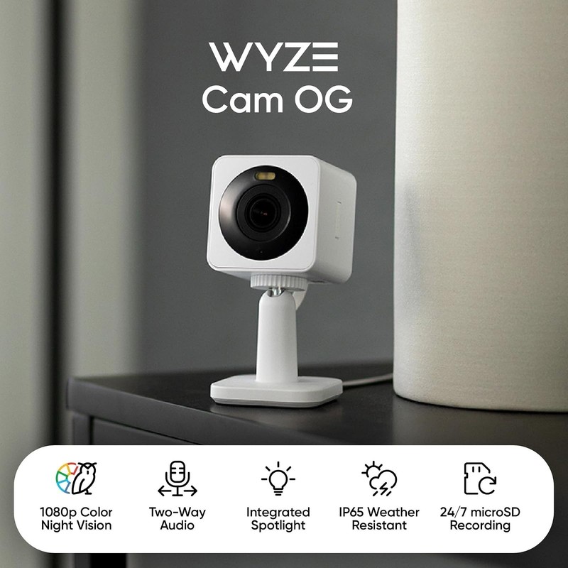 Wyze Cam OG 1080p Indoor Outdoor Security Camera Color Night Vision gallery