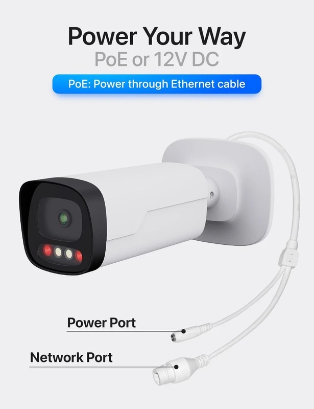 4K Outdoor Security Camera POE IP Wired Night Vision Motion Detection gallery