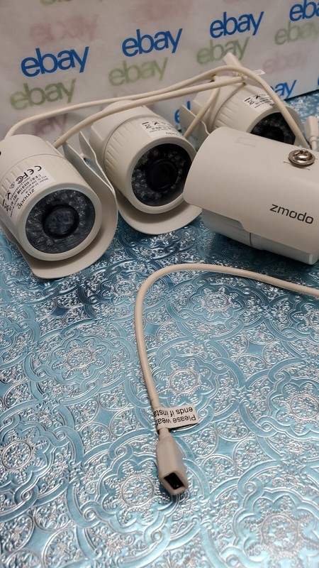 Zmodo ZP-IBI15-W WiFi HD 720p Surveillance IP Wireless Camera / Lot Of 4 Cameras gallery