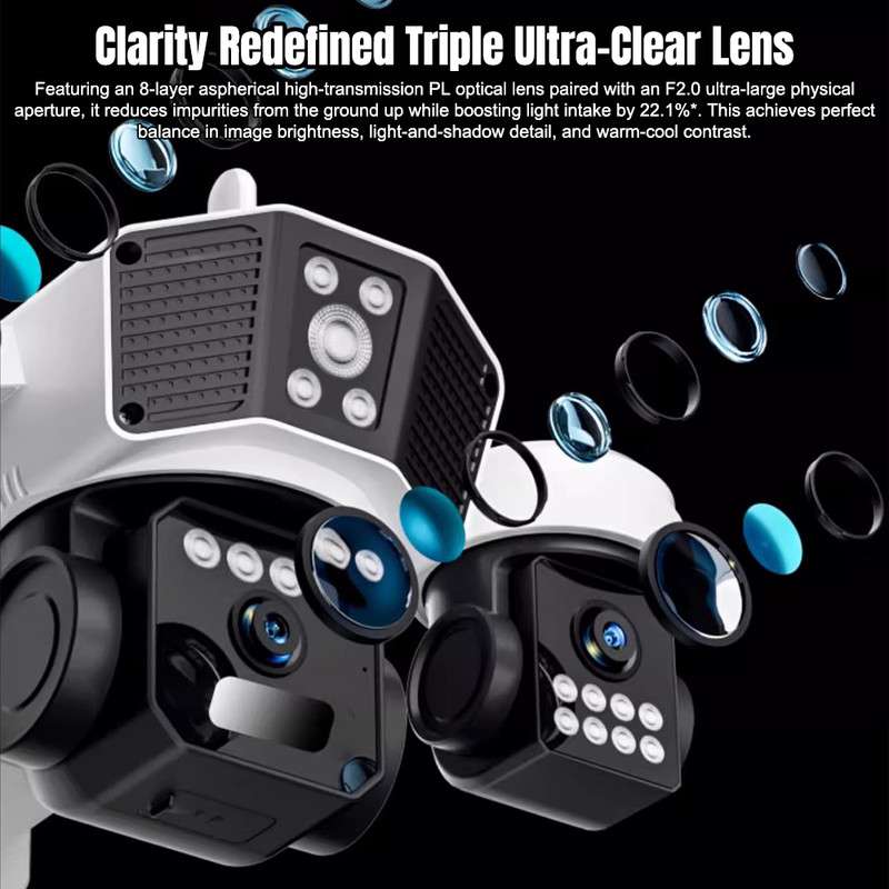 1-4PCS Solar Battery Powered Wireless WiFi Pan/Tilt Home Security Camera CCTV US gallery
