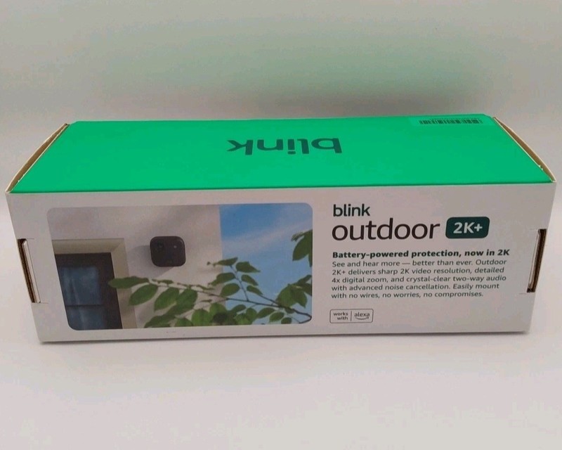Blink Outdoor 2K+ Wireless Security Camera 2K 2-Pack w/Sync B0F95MMMJF NEW** gallery