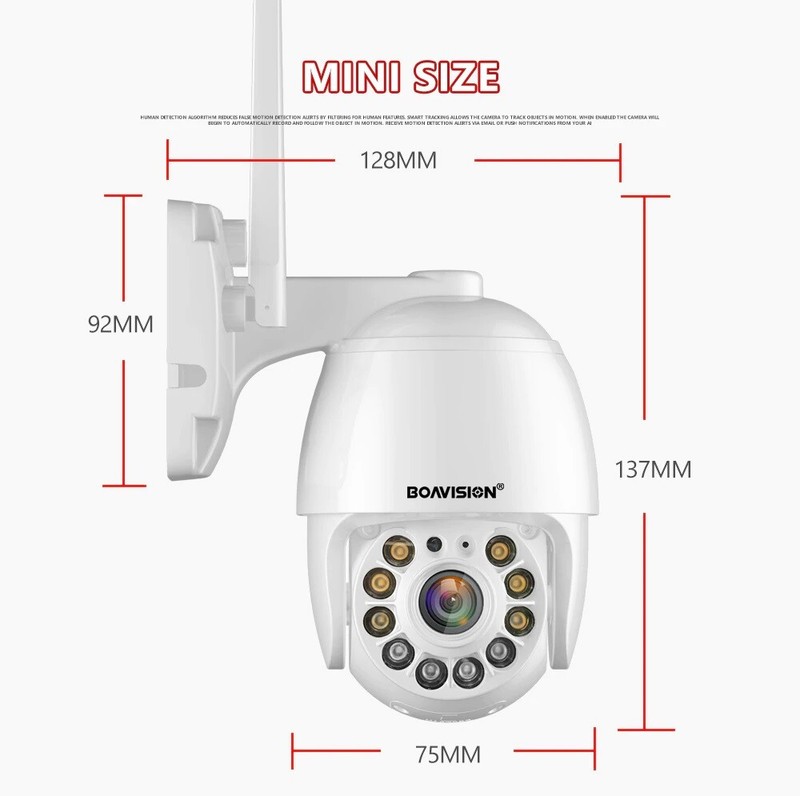 Full Color Night Vision Auto Tracking WiFi 2160P PTZ Dome Camera Outdoor -US Sh gallery