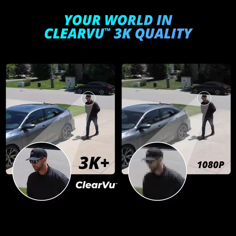 AI POWERED 3K+ Guard WIFI Tri-Lens PTZ Plug-In Security Camera, 4 Pc gallery