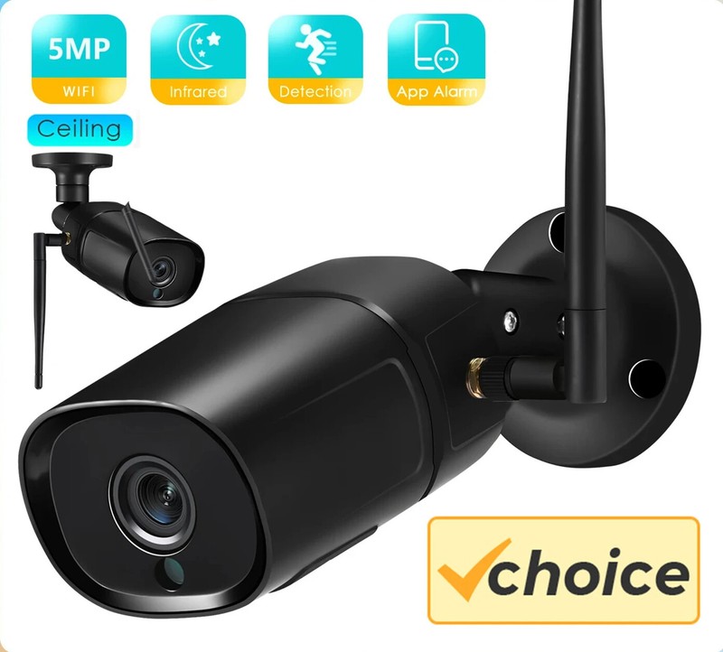 5MP HD IP Camera Outdoor 4MP 1080P WiFi Security Surveillance Waterproof Video