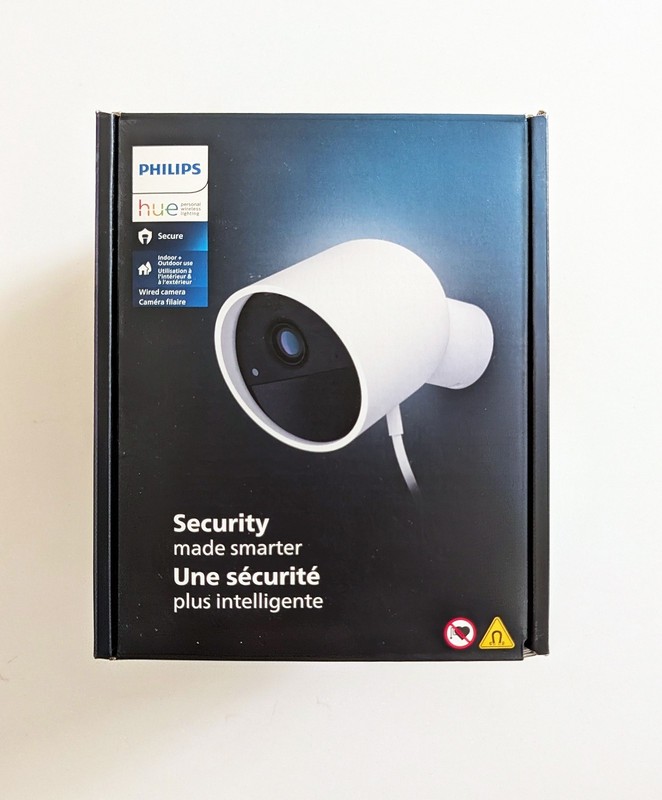 Philips Hue Wired Security Camera | 1080p | Indoor or Outdoor | White | New