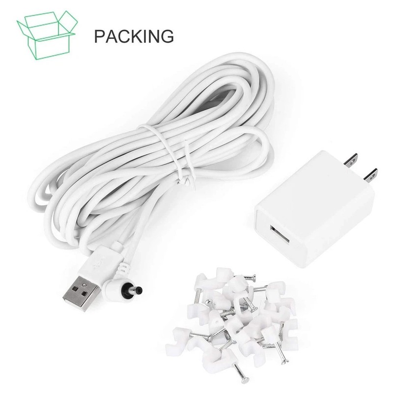 Power Adapter For Ring Stick Up Cam Battery 3Rd Gen With 30Ft 9M Weatherproof gallery