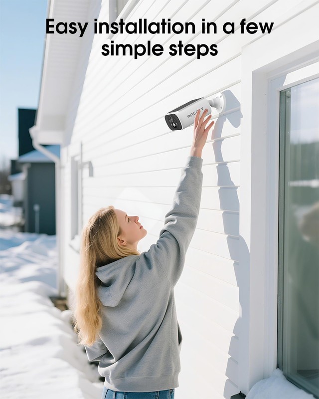 Solar Security Camera Outdoor Wireless, 4MP Battery Powered Home Surveillance... gallery