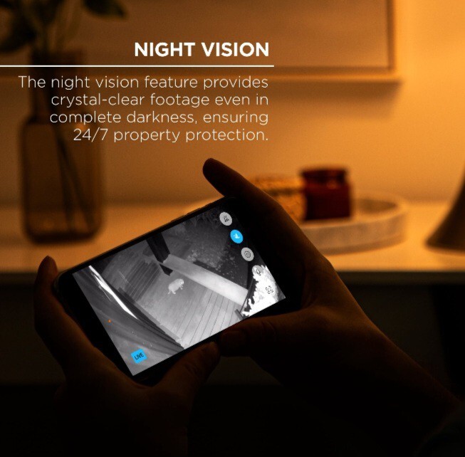 Merkury 1080P Smart Outdoor Security Camera, Weatherproof, Night Vision, Wi-Fi gallery