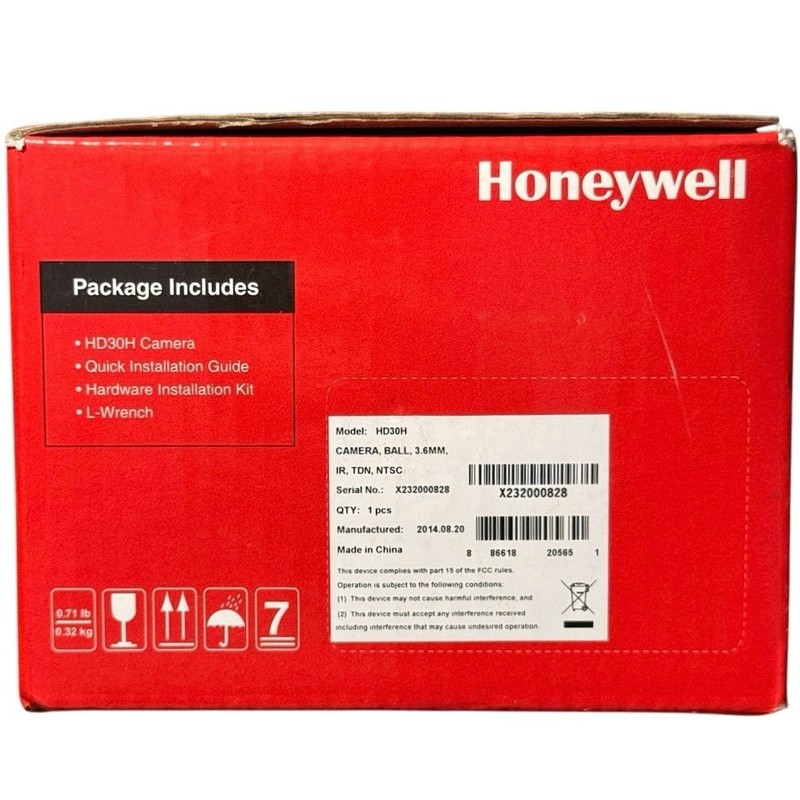 Honeywell Performance Series HD30H Rugged Fixed Ball Security Camera NIB gallery