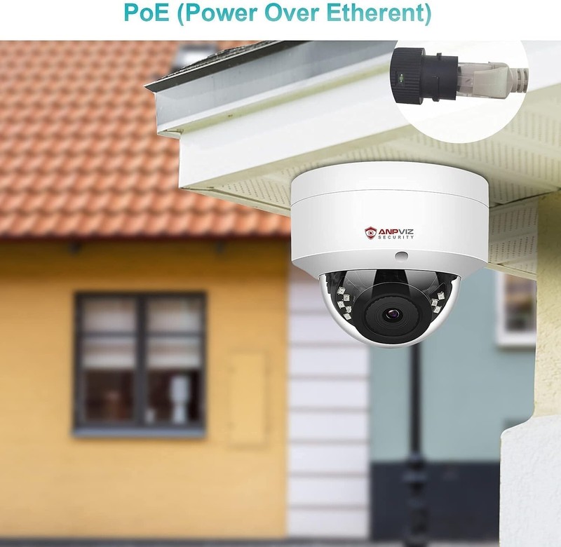 Waterproof 4MP Dome Camera with Built-in Mic & Motion Detection - 98ft View gallery