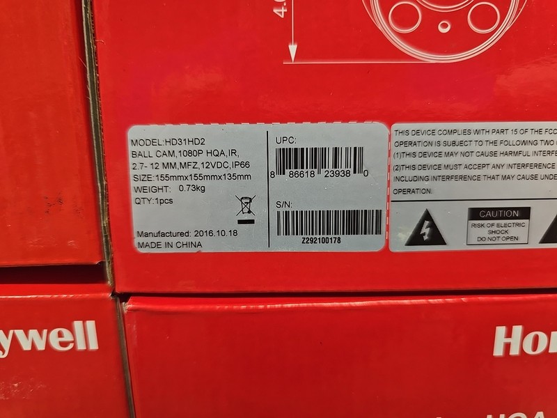 4x Honeywell Performance Series HQA Model HD31HD2 Camera - New gallery
