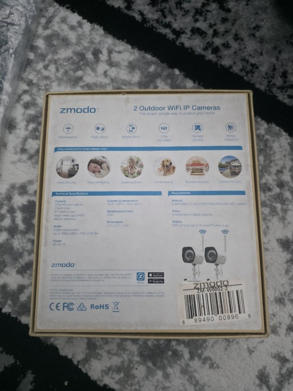 *Sale* Zmodo Wireless Outdoor Security Camera System - White, 2 Pack gallery