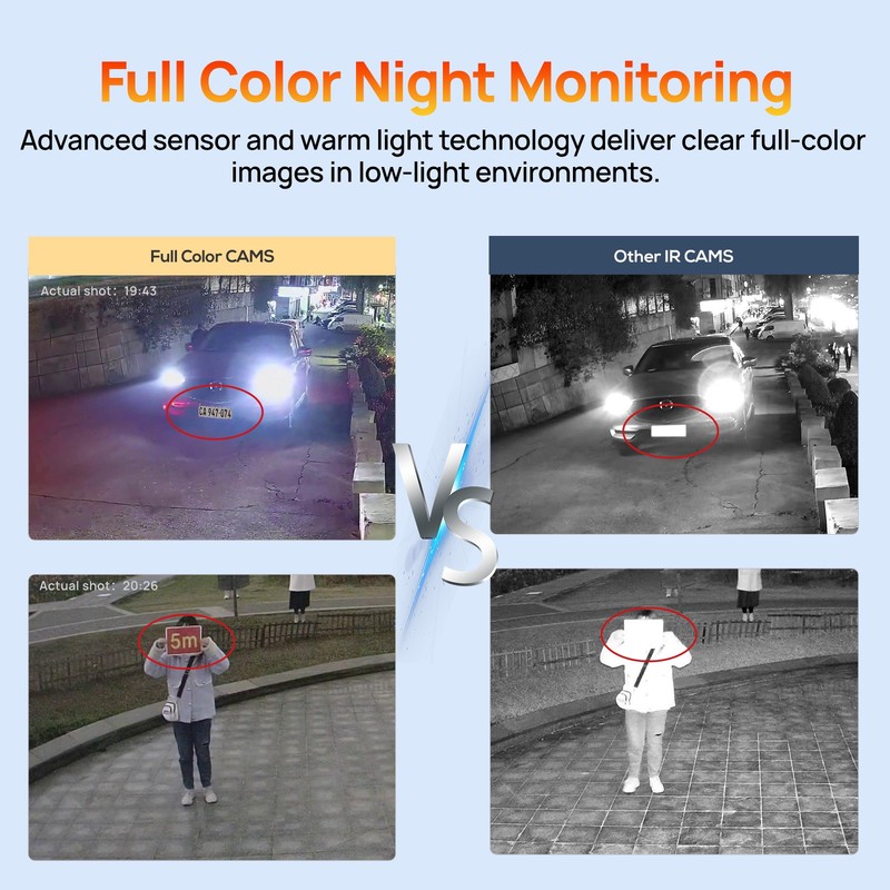 Vikylin 4K 8MP 5MP POE IP Camera Outdoor Full Color with Audio Onvif RTSP Home gallery