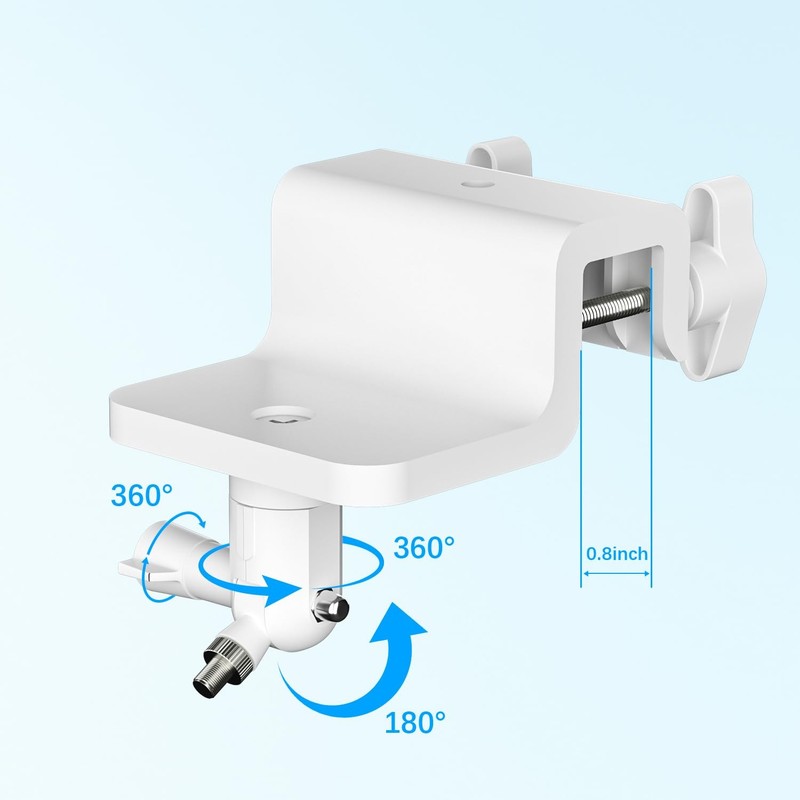 Gutter Mount 2 Pack 360° Rotation Compatible with eufyCam 2C/2C Pro - Easy gallery