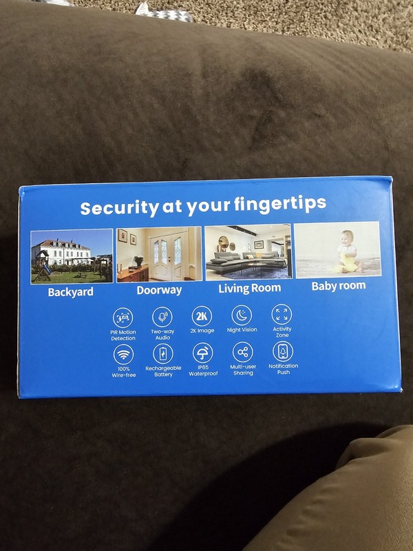 DE520 2-Pack Wireless Wi-Fi 2.4GHz 2K Battery IP65 Security Cameras w/ Audio gallery