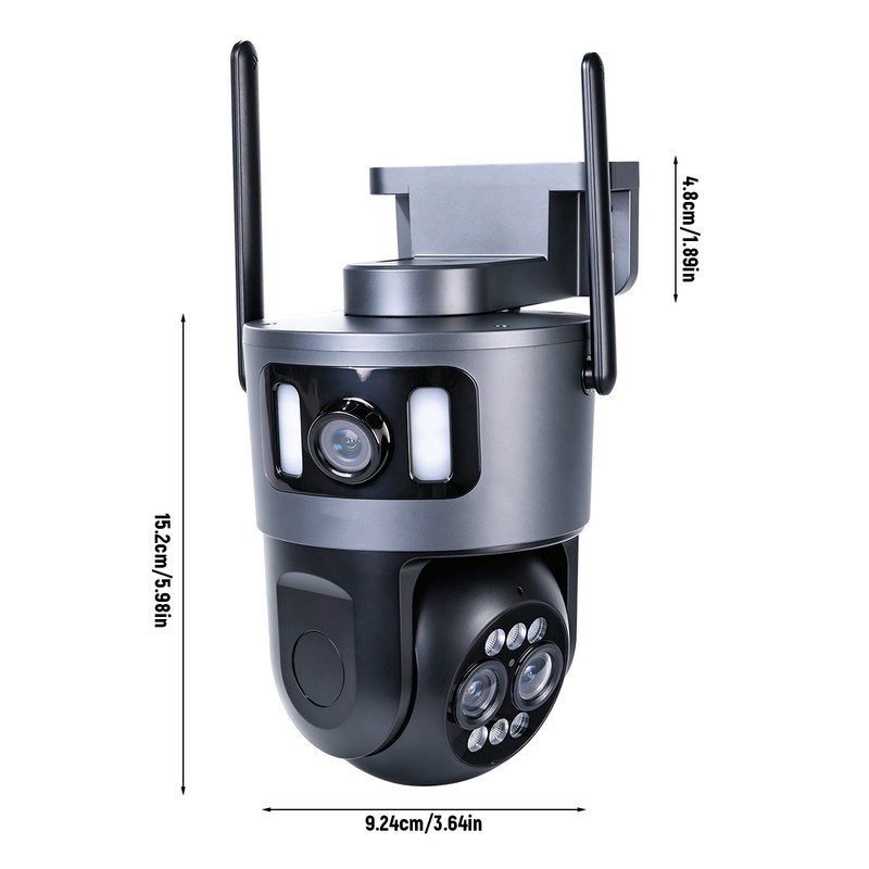 4K8MP Outdoor Home Security Camera Triple Cameras 360° PTZ Auto Tracking 10×Zoom gallery