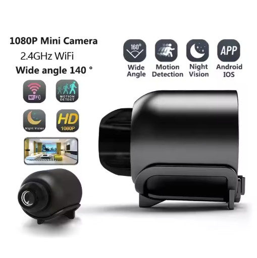 New X5Mini Night Vision 1080P Wireless Surveillance Camera Lightweight Clear Por gallery