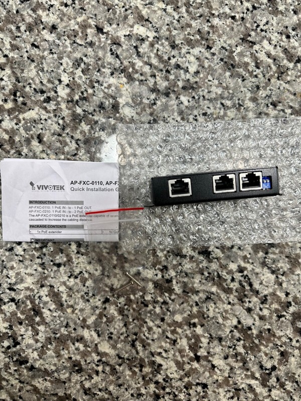 Vivotek AP-FXC-0210 2 Port Indoor FE PoE Extender gallery
