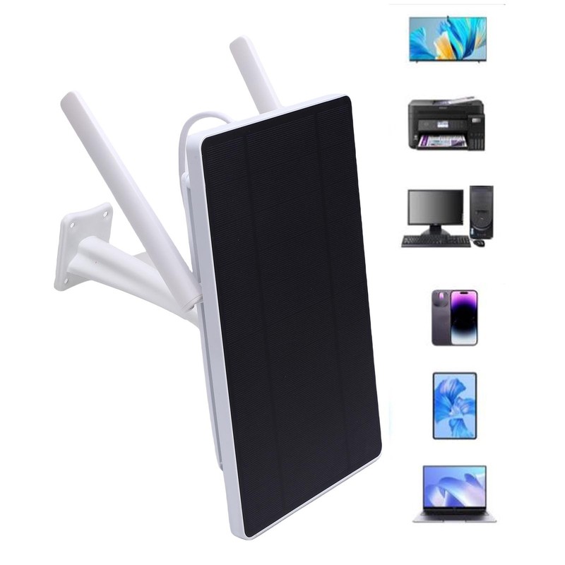 10W Solar 4G LTE WiFi Router IP66 Outdoor For RV Camping Camera Security EU Plug