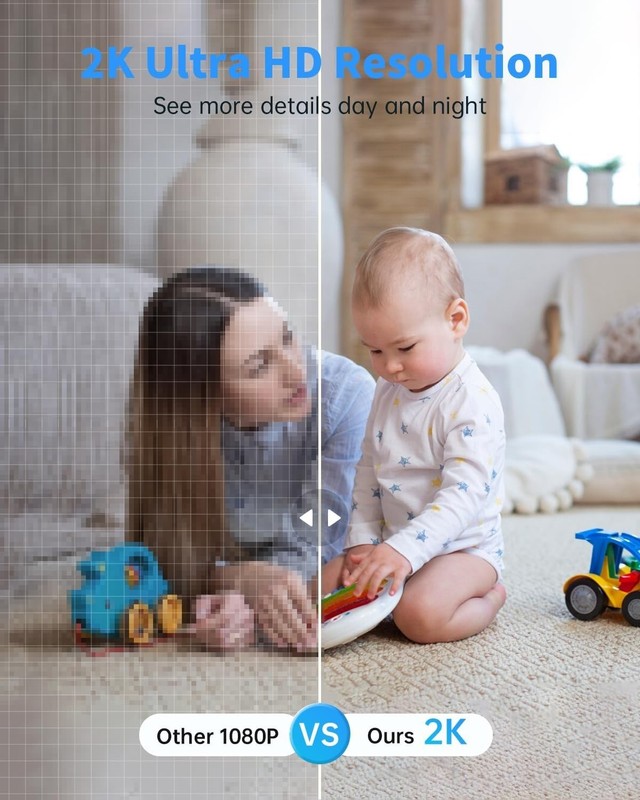 2K Wireless Security Cameras for Home with AI Motion Detection and Two Way Talk gallery