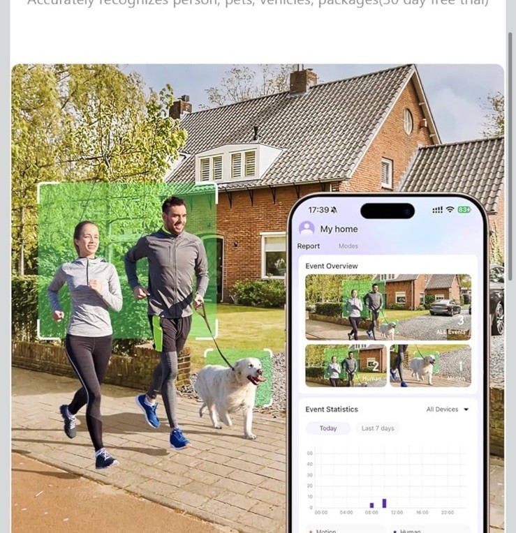 2.5K Wireless Home Outdoor/Indoor Magnetic, 2.4Ghz WiFi Outside Battery Power... gallery
