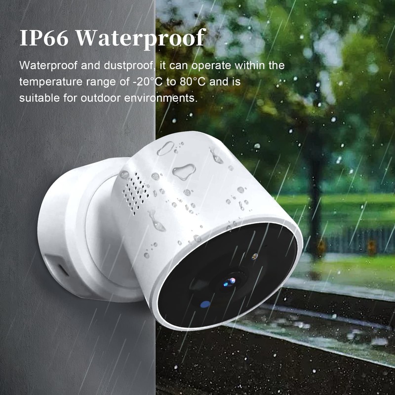 2K WiFi Indoor Outdoor Yard Home Security Camera 128GB Monitor Night Vision Tuya gallery