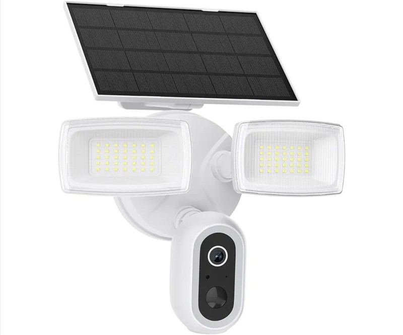 Onforu Solar Floodlight Security Camera, 2K Wireless Outdoor Flood Light Cam