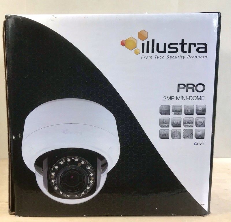American Dynamics Illustra 2MP IP Dome Camera Black 3-9mm Outdoor New, Open Box