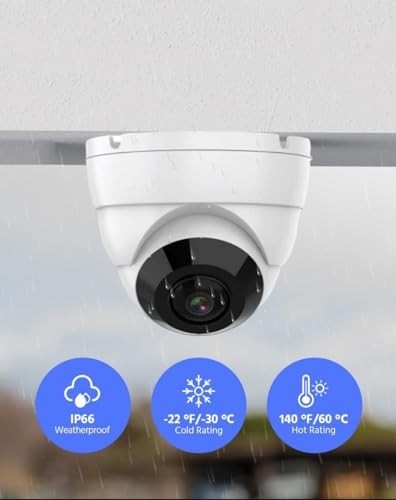 Real HD 5MP TVI Analog Camera 180° Wide Viewing Angle Fisheye Dome BNC Camera gallery