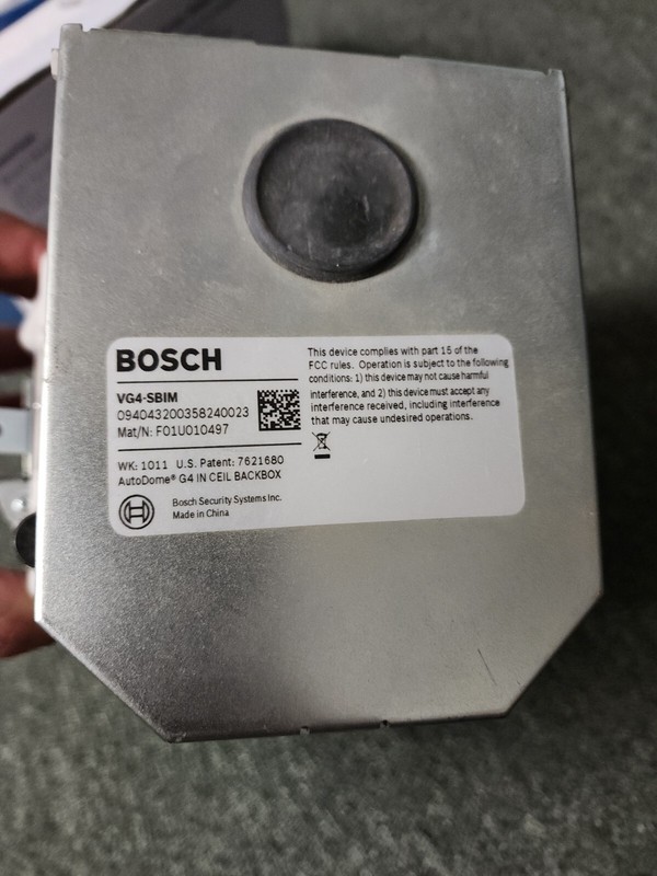 A+ BOSCH SECURITY SURVEILLANCE PTZ VG5-623-CTS Interior Drop Ceiling Mount BNC gallery