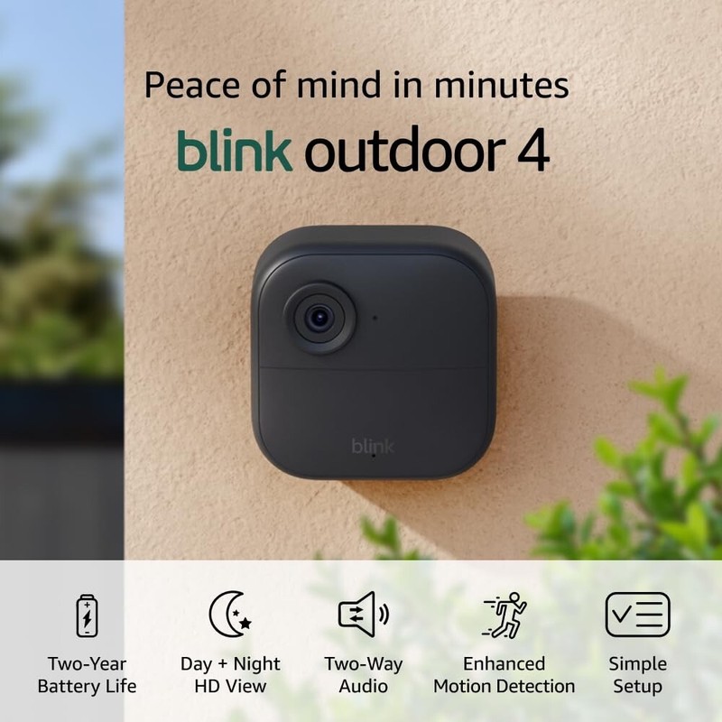 Blink Outdoor 4 (1-Cam) Wireless 1080p Security Camera w/Sync Module – New