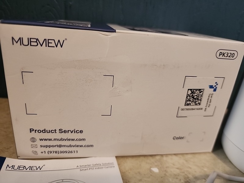 MUBVIEW 1 Pack Indoor Camera with Phone App, Motion Tracking, 2.4G WiFi PK320 gallery