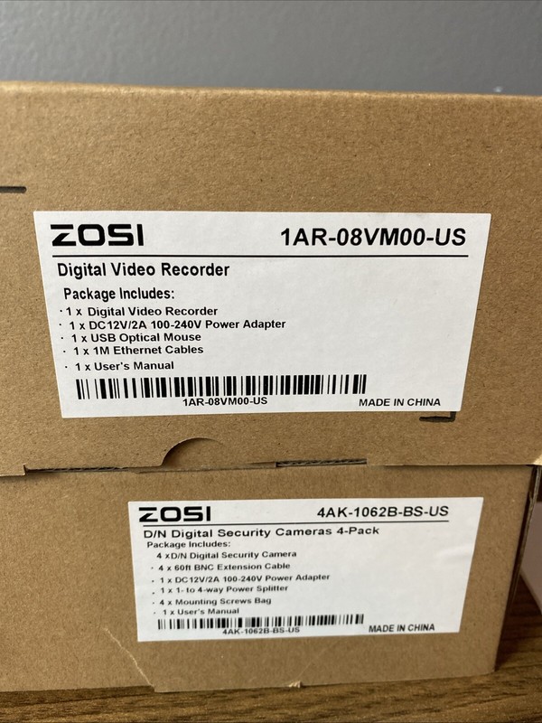 Zosi Security Camera -recorder-monitor See Description gallery